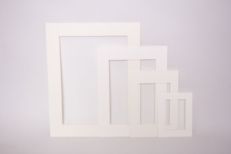 Paspartuu 21x29,7/14x9,5 cm prcl white